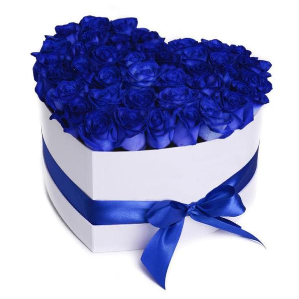 Купить синие розы в москве ко шарик подольск