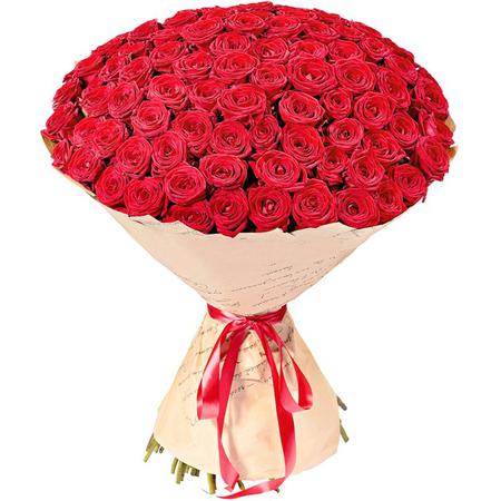 Букет из 101 красной розы «Ред Наоми»